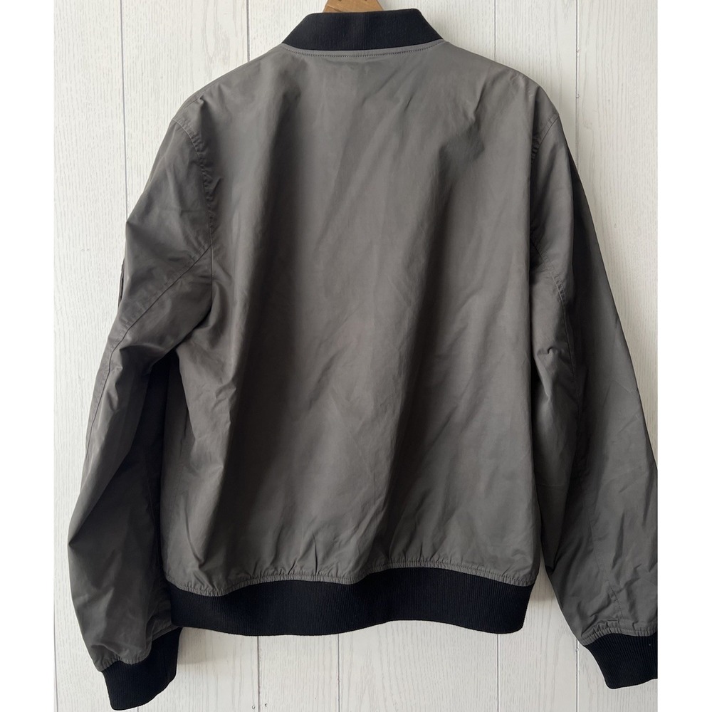 Wallace And Barnes Jacket Mens Large MA-1 Bomber Softshell J Crew Grey Tactical - Picture 5 of 16